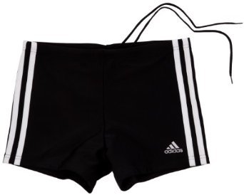 Adidas Jungen Badehose 3 Stripes Authentic Boxer, black dd/white, 164, X13309