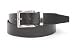 Men's 1 1/4 Inch (34 mm) Top Grain Cowhide Plain Leather Belt with Clamp Buckle