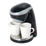 Dual-cup Coffeemaker, 8 1/2h X 5 3/4w X 7 1/4d, Black
