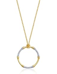 Alex Woo "Zhuli" Diamond and 14k White Gold Pendant Necklace, 18"