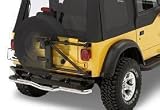 Bestop 6196001 Jeep Accessories - TIRE CARRIER WRANG WRAN G UNLTD 86-06