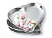 Metal Heart Dessert Plate