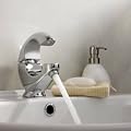 Hudson Reed Waschtischarmatur - Hola - modernes Design - Einhebel Chrom Wasserhahn