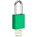 Brady Plastic Lockout/Tagout Padlock, Keyed Alike, 1-3/4" Body Length, 1-1/2" Shackle Clearance