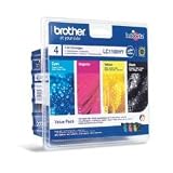 Brother - LC1100HYVALBP ValuePack - Cartouche d'encre d'origine - 1 x Noir, Cyan, Magenta, Jaune