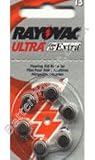 4 x Rayovac Type 13 Hearing Aid Batteries (6 Pack) + 1 Pack Free!