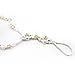 HuaYang Crystal Imitation Pearl Light Brown Beads Barefoot Sandals Adorn Extensible Foot Ring Anklet Chain