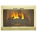 Solid Fireview Stock Fireplace Door - Satin Brass