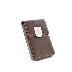 Pindi Visitenkarten-Etui aus Leder mit magnetischem Verschluss, braun, Art. M561 DE