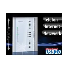 Samsung ADSL2+ Router, TK-Anlage und File-/Printserver SMT-G3010