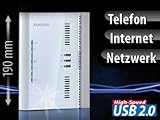 Samsung ADSL2+ Router, TK-Anlage und File-/Printserver SMT-G3010