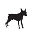 Companion Dog Pet Miniature Pinscher Car Truck Vehicle Bumper Helmet Decal Sticker Wall Art Laptop Design Skin Stickers