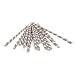 Kikkerland Biodegradable Paper Straws, Blue and White Striped, Box of 144