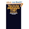 Was ist eine philologische Frage?: Beitr�ge zur Erkundung einer theoretischen Einstellung (suhrkamp taschenbuch wissenschaft)