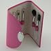 HOT PINK MAKE-UP BRUSHES SET - HOT PINK MAKE-UP BRUSHES, SET/5,