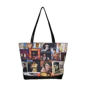Elvis Presley Signature Product Women's Elvis Collage Travel Tote Casual Handbag