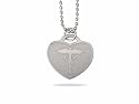 Cardiac Stainless Steel Heart Pendant
