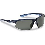 Flying Fisherman Drift Polarized Sunglasses with Matte Crystal Frames, Navy Smoke Lenses