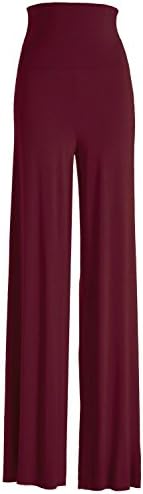 ViV Collection Women's Rayon Modal Solid Wide Leg Palazzo Pants