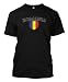 Romania Romanian Country Flag Football Soccer Crest Shield Ethnic Pride Patriotic Nationality Men's T-shirt Serie 03
