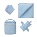 Trend Lab Color Terry Oval Bath Bag Set in Blue