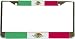 Mexico Mexican Flag Chrome License Plate Frame Holder
