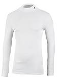 F1 Turtle Neck Base Layer Thermal Top Unisex Large White