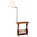 Cal BO-391/SH-AB Floor Lamp, Oak/Metal Finish