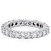 1.50CT White Gold Round Brilliant Cut Real Diamond Eternity Anniversary Band Bridal Womens 14k Ring Color (G/H) Clarity (I1)