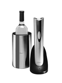 Oster 4208 Inspire Electric Wine Opener with Wine Chiller, Stainless Steel