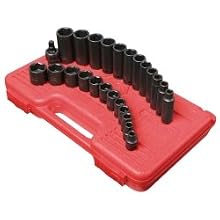 Sunex 3325 3/8-Inch Drive SAE Master Impact Socket Set, 25-Piece