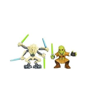 Star Wars 2010 Galactic Heroes 2Pack Kit Fisto General Grievous