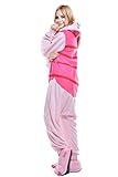 Newcosplay Polar Fleece Onesies Pajamas (L, Piaget Pig)