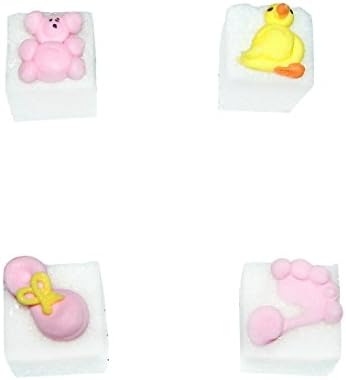 Baby Girl Decorated Sugar Cubes (24 pc)