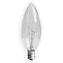 GE 48402-12 60 Watt Decorative Blunt Tip Candelabra Light Bulb with Small Base, Crystal Clear, 12-Pack