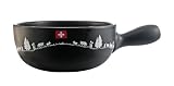 Swissmar Monte Rose 2.8 Quart Replacement Cheese Fondue Pot, Black
