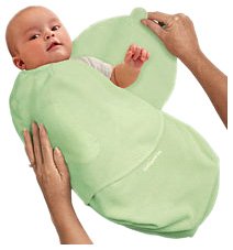 Kiddopotamus & Co Microfleece SwaddleMe Green - Large