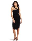 HALSTON HERITAGE Womens Asymmetric Strap Dress