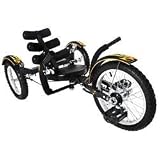 Mobo Mobito Three Wheeled Cruiser - Midnight (Black) - TRI-201BK TRI-201BK