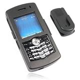 Rim BlackBerry Pearl 8100 PDA Smart Phone Black Aluminum Metal Case Removable Ratcheting Belt Clip