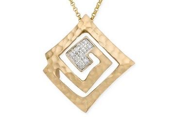 Click here for 14K Gold Diamond Pendant w/ Chain prices