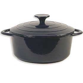 Cast Iron 5 Qt Blue Casserole by 