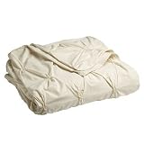 organic-duvet-cover west elm Organic Pleated Duvet Cover, Full/Queen, Natural