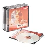 DVD-R, 4.7GB, 10 Disks/Pack, Silver