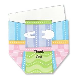 Multi-colored-Diaper-Thank-you-Cards-Set-of-10