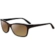 Oakley Confront Women's Lifestyle Designer Sunglasses w/ Free B&F Heart Sticker - Brown Black/Dark Brown Gradient