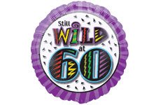 Childrens Toyshop  Third Party New : Still Wild at 60 Single Age Balloon Gift