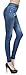 Women's Denim Print High Waist Blue Jean Leggings Seamless Skinny Jeggings L