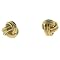 Gold Over Sterling Silver Love Knot Earring