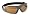 Metallic Silver Frame  Amber Lens